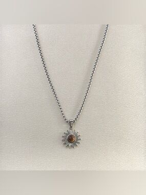 Sun Pendant Necklace for Men Women Streetwear Punk Hip Hop Unisex Necklace